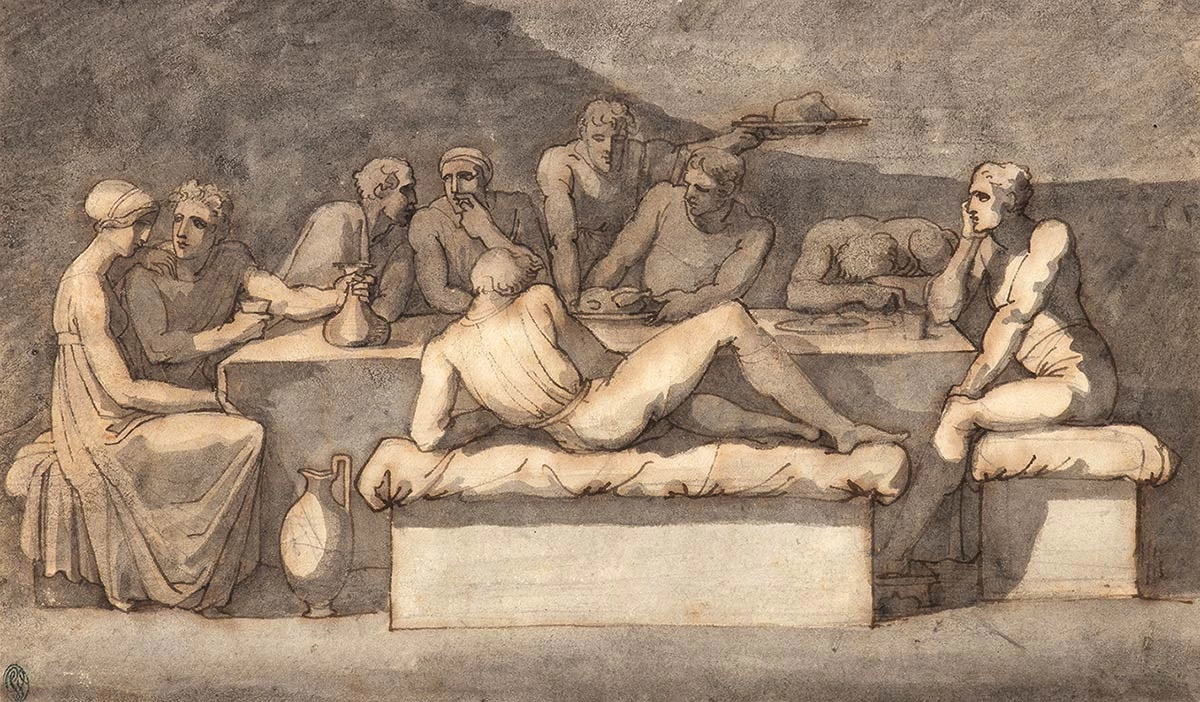 Scena di banchetto